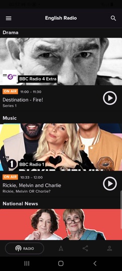 English Radio app – voice chatroom